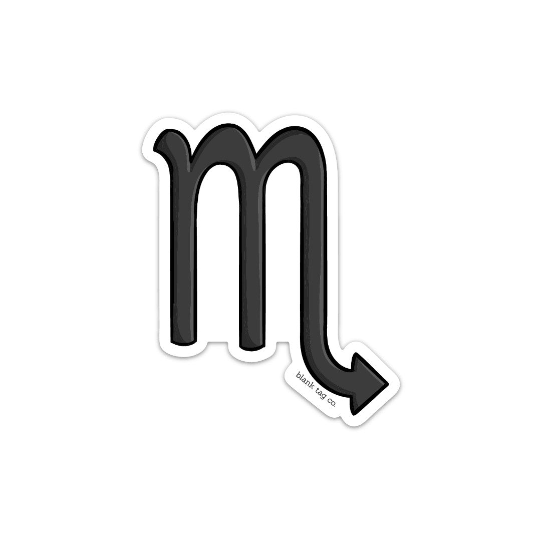 Blank Tag Co.® Waterproof Sticker - Scorpio Sign