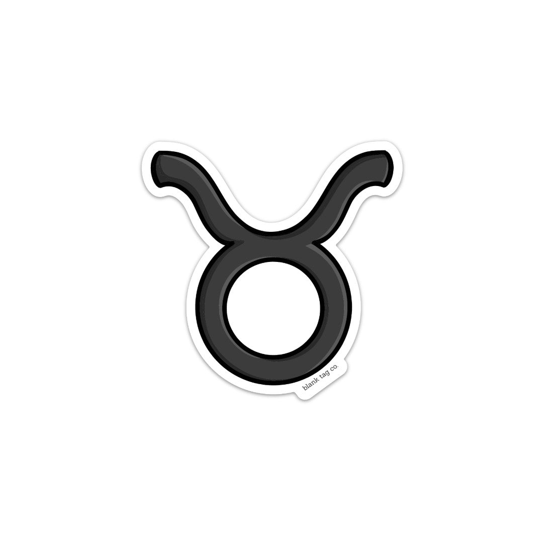 Blank Tag Co.® Waterproof Taurus Sign Sticker