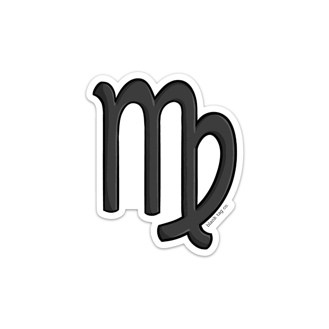 Blank Tag Co.® Waterproof Virgo Sign Sticker