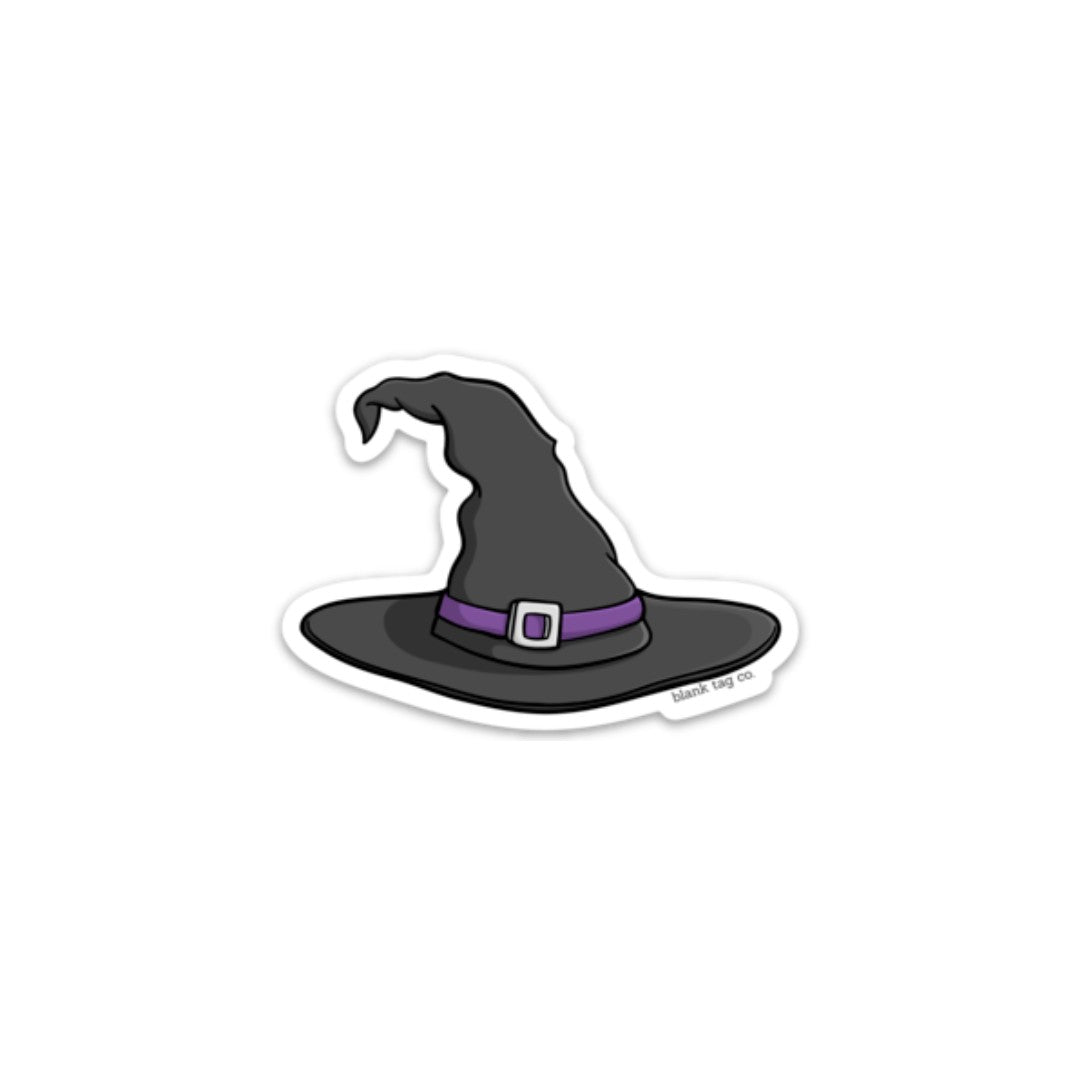 Blank Tag Co.® Witch Hat Waterproof Sticker