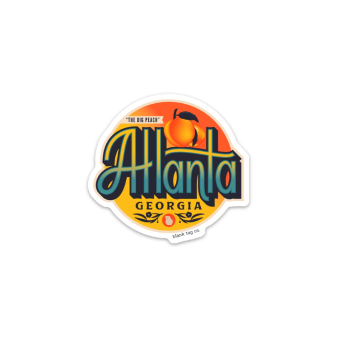 Blank Tag Co.® Atlanta City Badge Waterproof Sticker