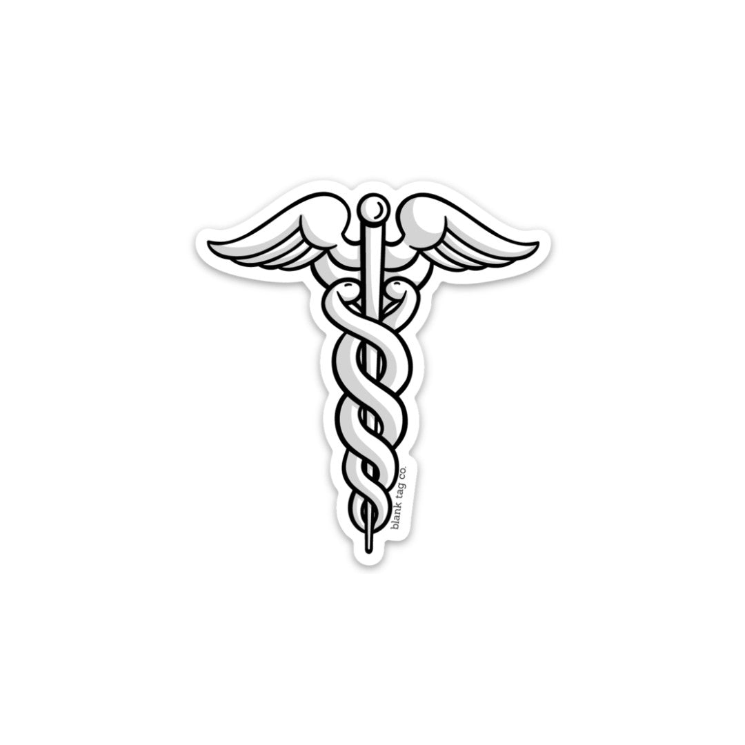 The Caduceus Sticker