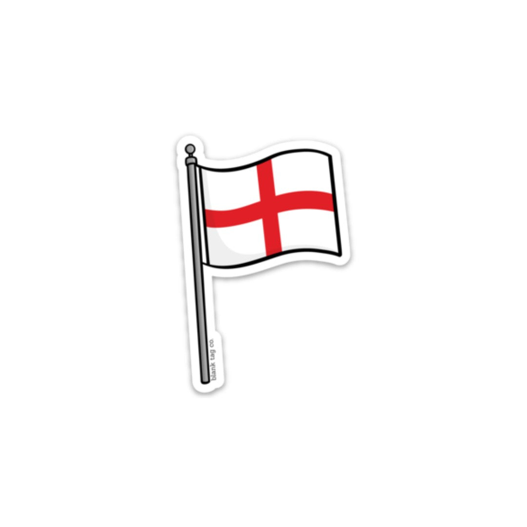 Blank Tag Co.® England Flag Waterproof Sticker