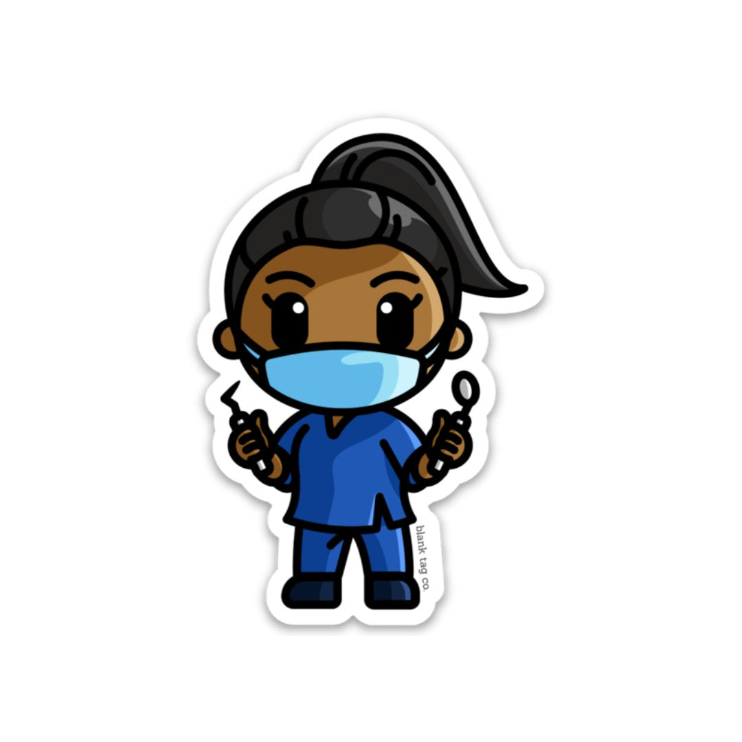 The Female Dental Assistant Sticker