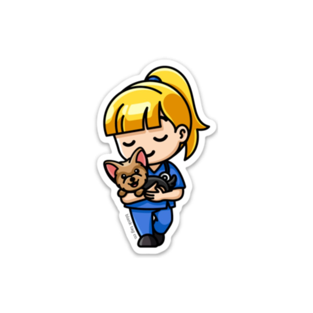 The Female Vet Tech Sticker
