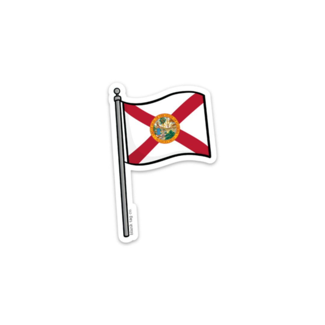 Blank Tag Co.® Florida Flag Waterproof Sticker