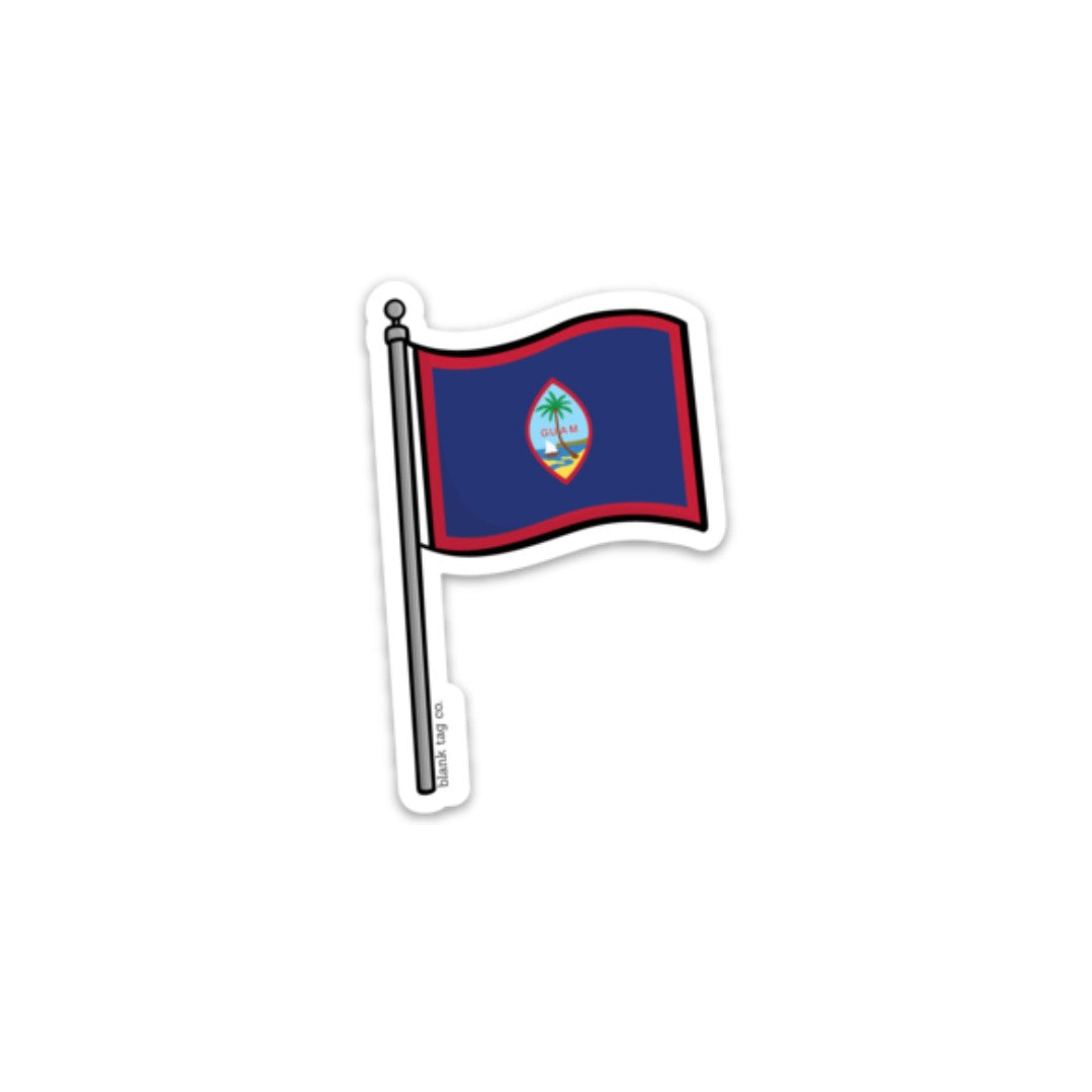 Blank Tag Co.® Waterproof Sticker - Guam Flag
