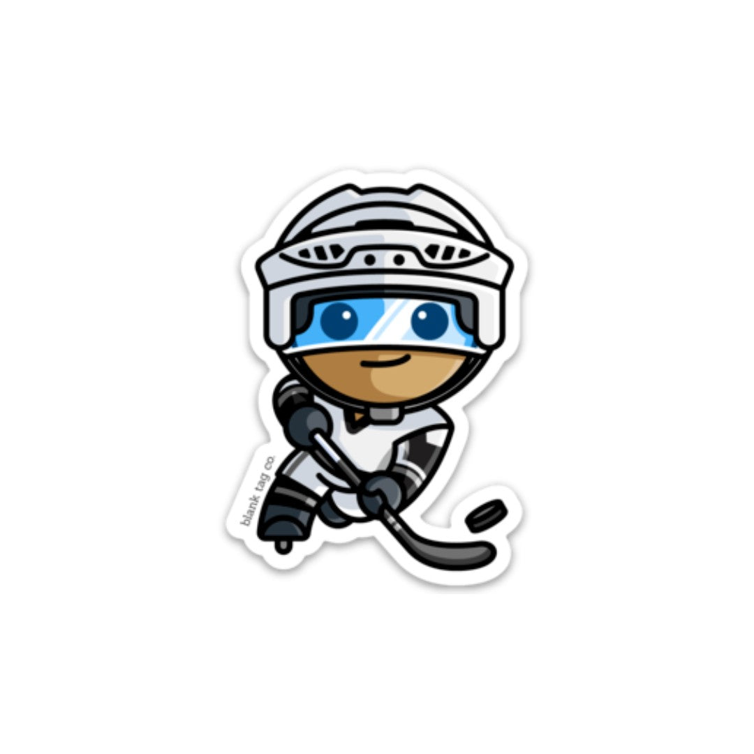 Blank Tag Co.® Waterproof Sticker - Iced Hockey Player