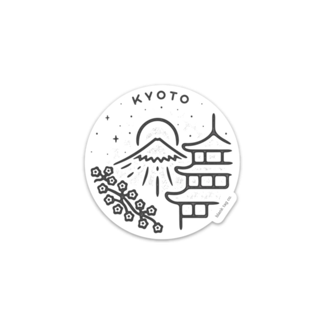 Blank Tag Co.® Kyoto City Badge Waterproof Sticker
