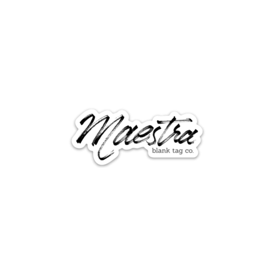 Blank Tag Co.® Maestra Waterproof Sticker