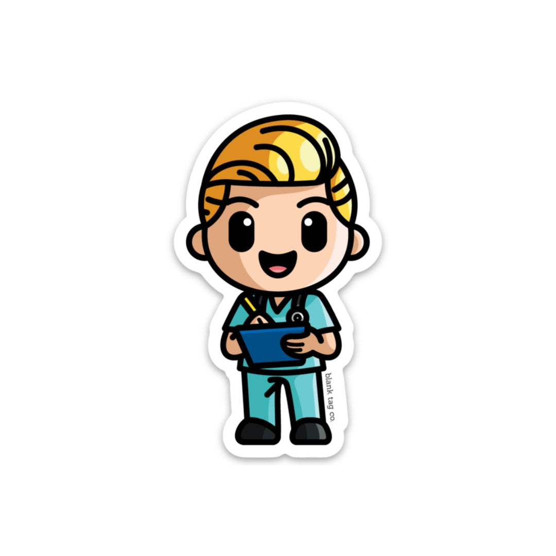 The Male Nurse Sticker