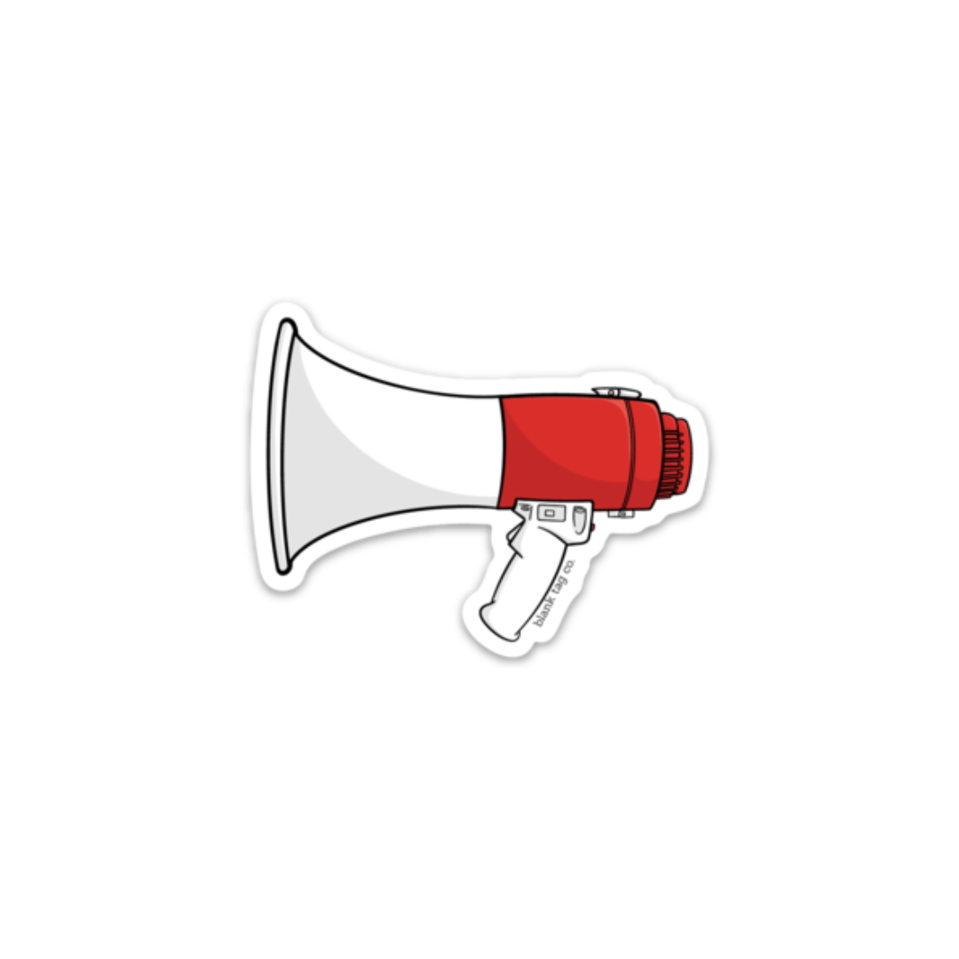 The Megaphone Sticker