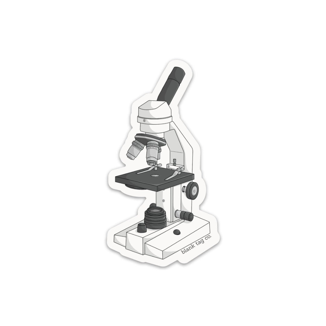 Blank Tag Co.® Microscope Waterproof Sticker