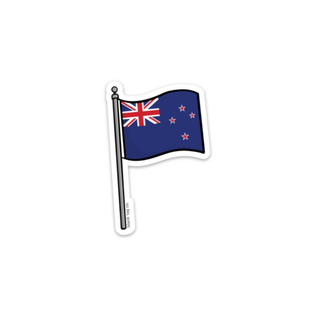 Blank Tag Co.® New Zealand Flag Waterproof Sticker