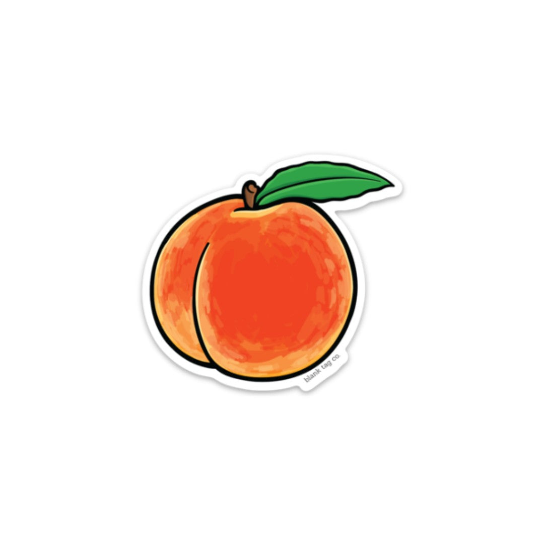 Blank Tag Co.® Peach Waterproof Sticker