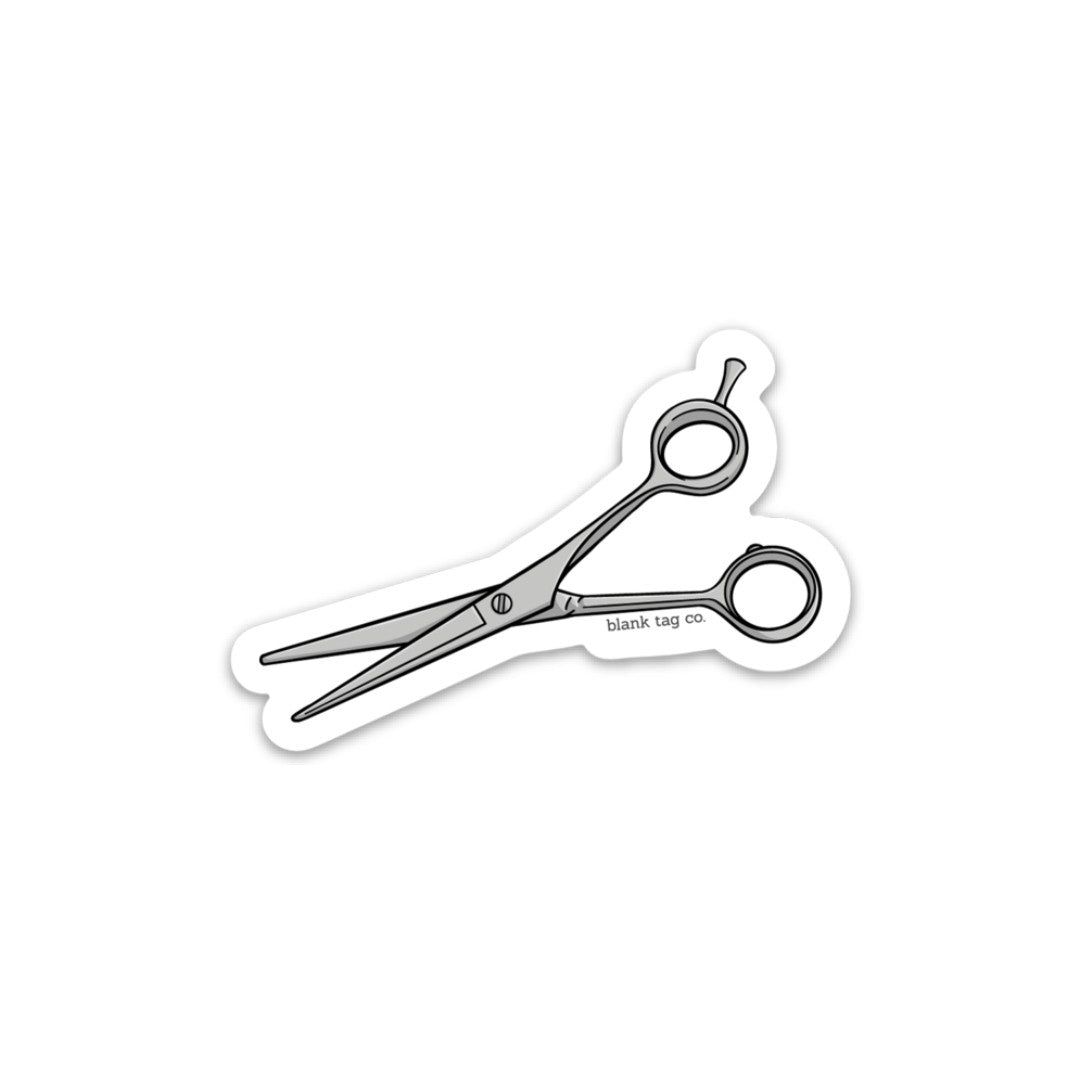 Blank Tag Co.® Scissors Waterproof Sticker