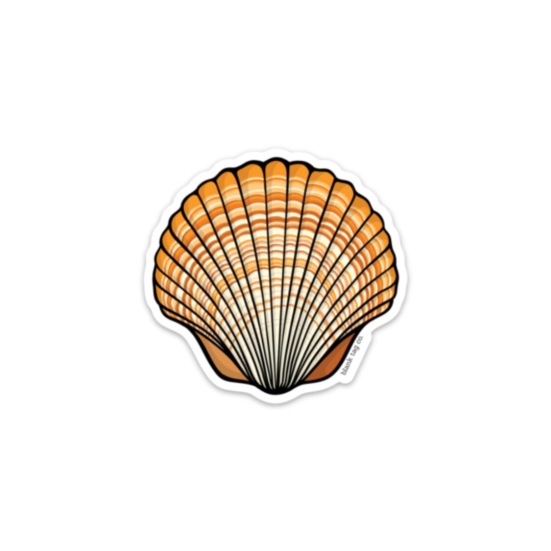 Blank Tag Co.® Seashell Waterproof Sticker