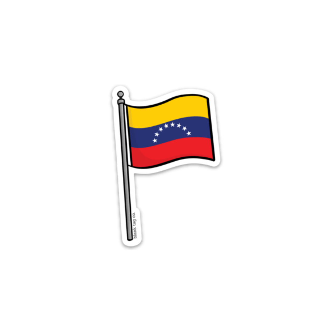 Blank Tag Co.® Venezuela Flag Waterproof Sticker