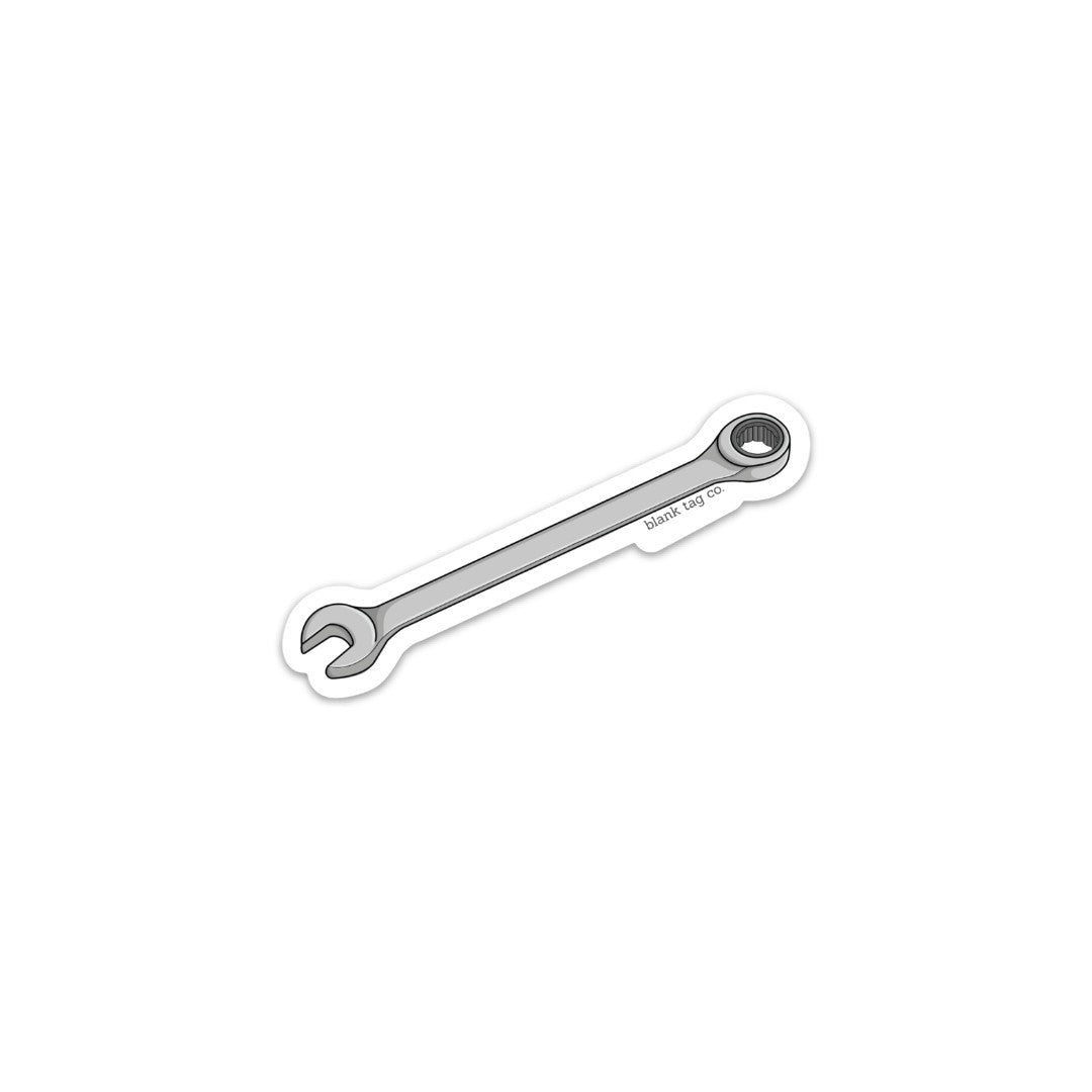 Blank Tag Co.® Waterproof Sticker - Wrench