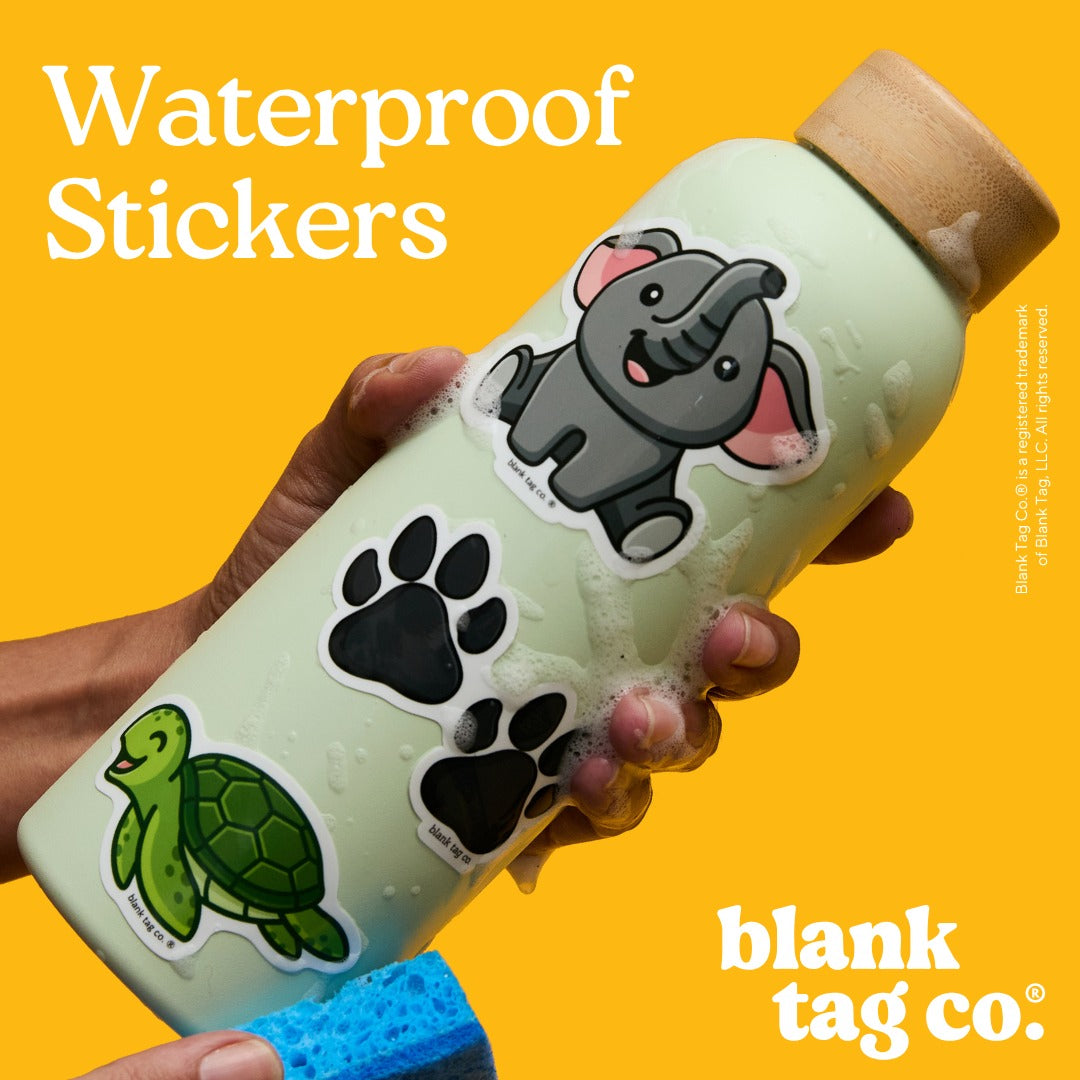 Blank Tag Co.® Safety Helmet Waterproof Sticker