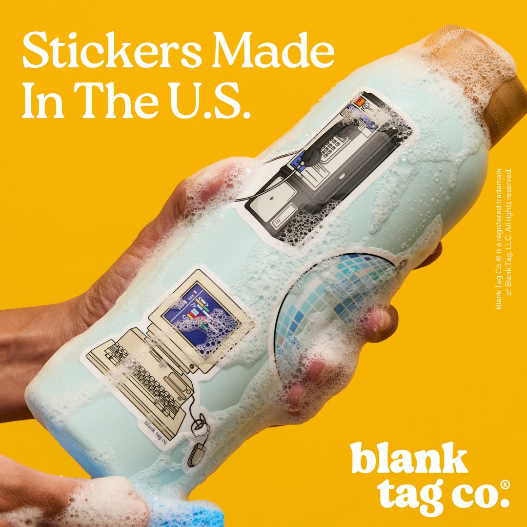 Blank Tag Co.® Waterproof Sticker - Orange