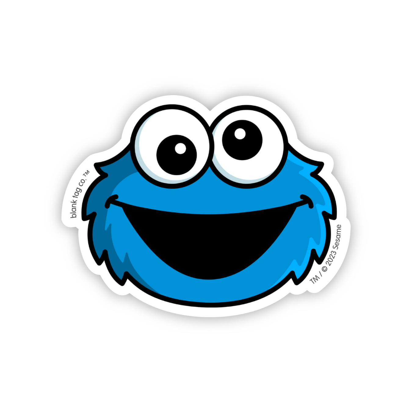 The Cookie Monster Face Sticker the-cookie-monster-face-sticker