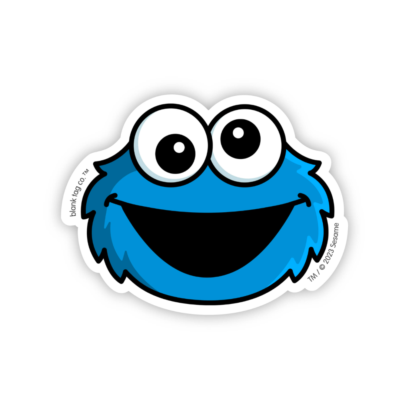 The Cookie Monster Face Sticker