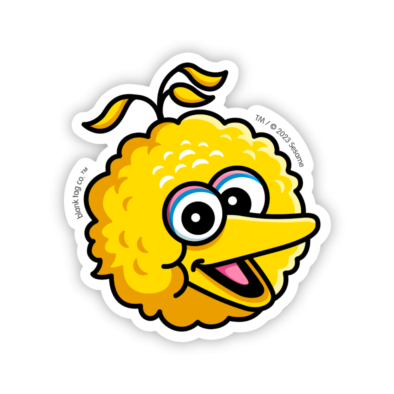 The Big Bird Face Sticker