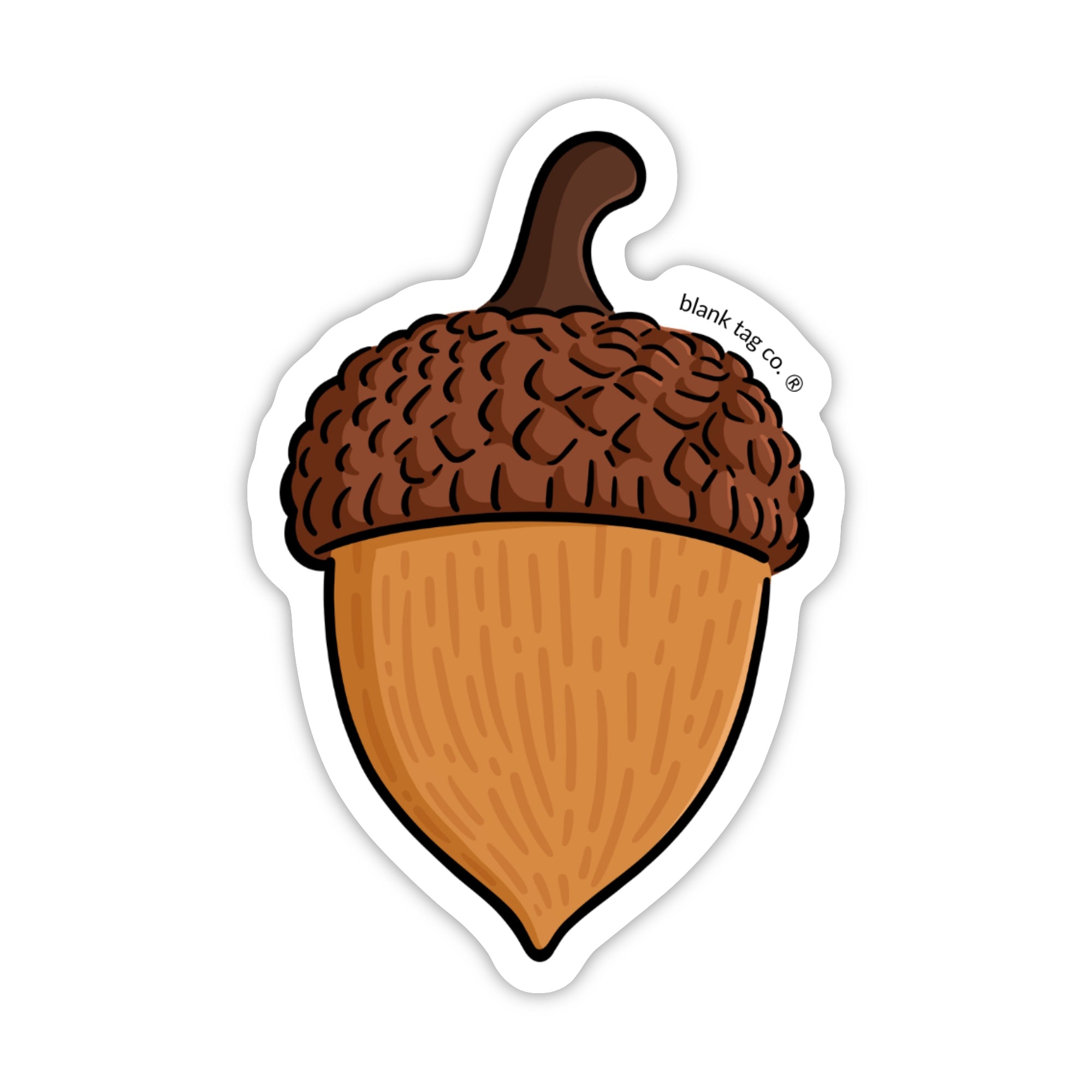 Blank Tag Co.® Waterproof Sticker - Acorn