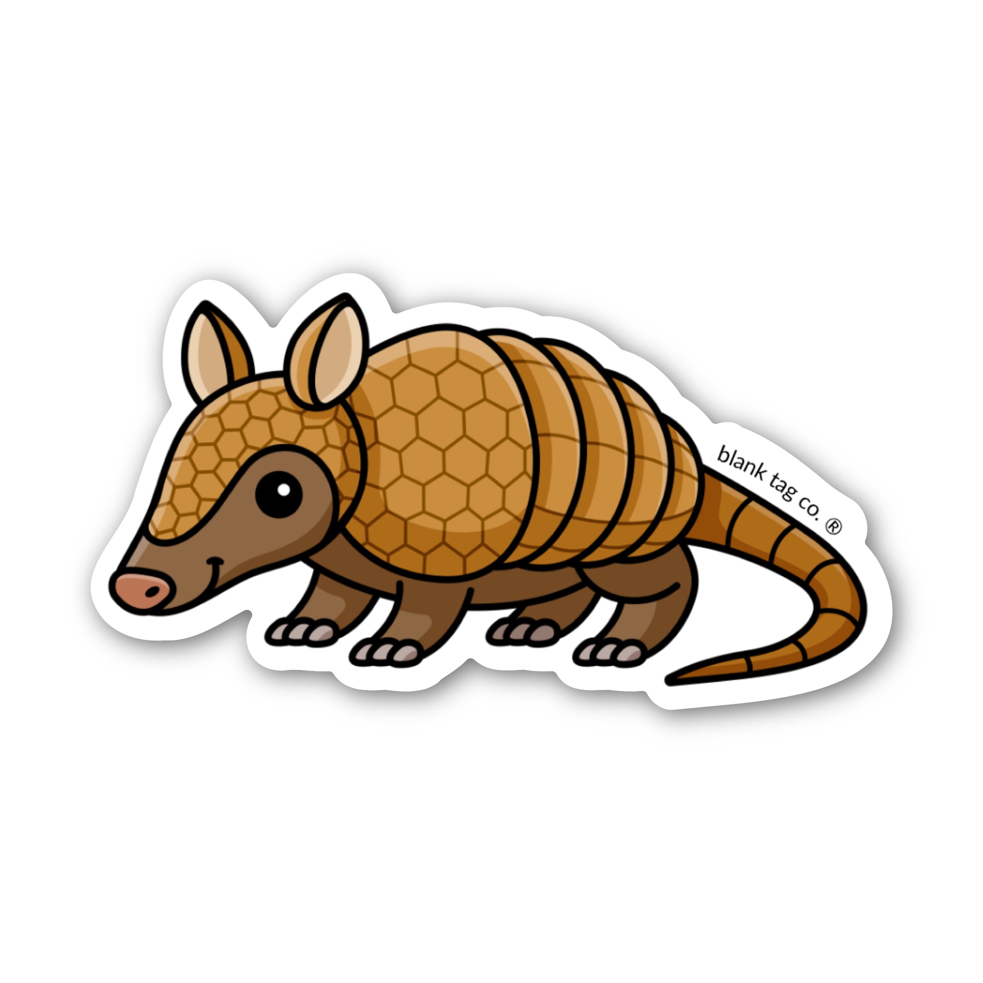 Blank Tag Co.® Waterproof Sticker - Armadillo
