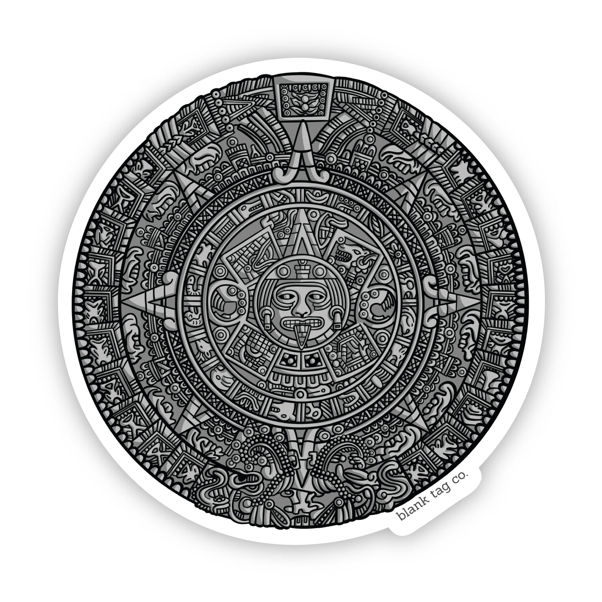 The Aztec Calendar Sticker
