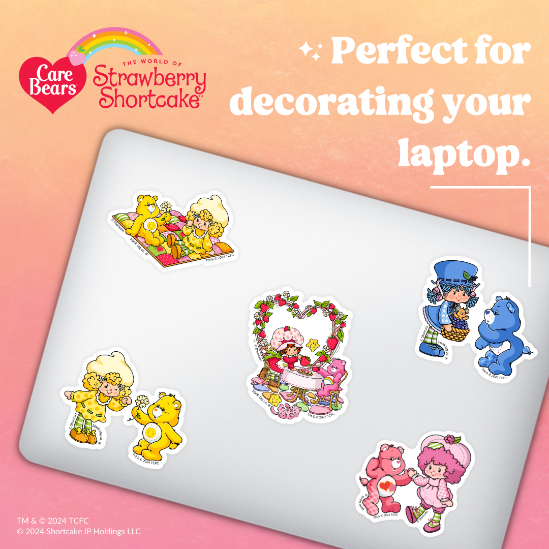 The Lemon Meringue and Funshine Bear Picnicking Sticker