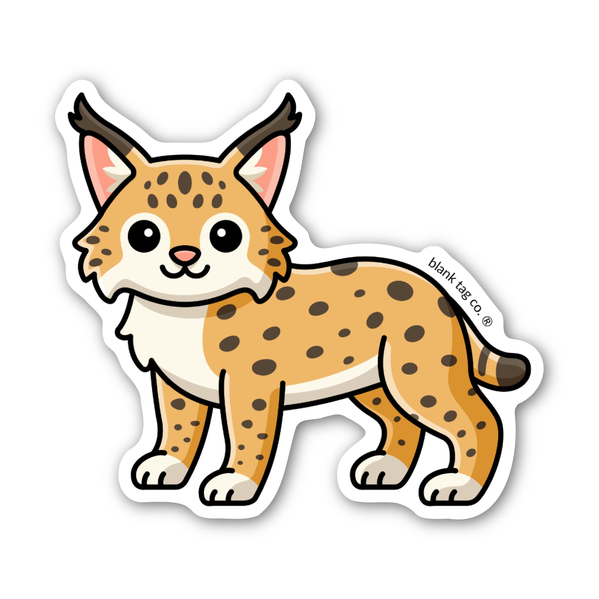 Blank Tag Co.® Waterproof Sticker - Bobcat