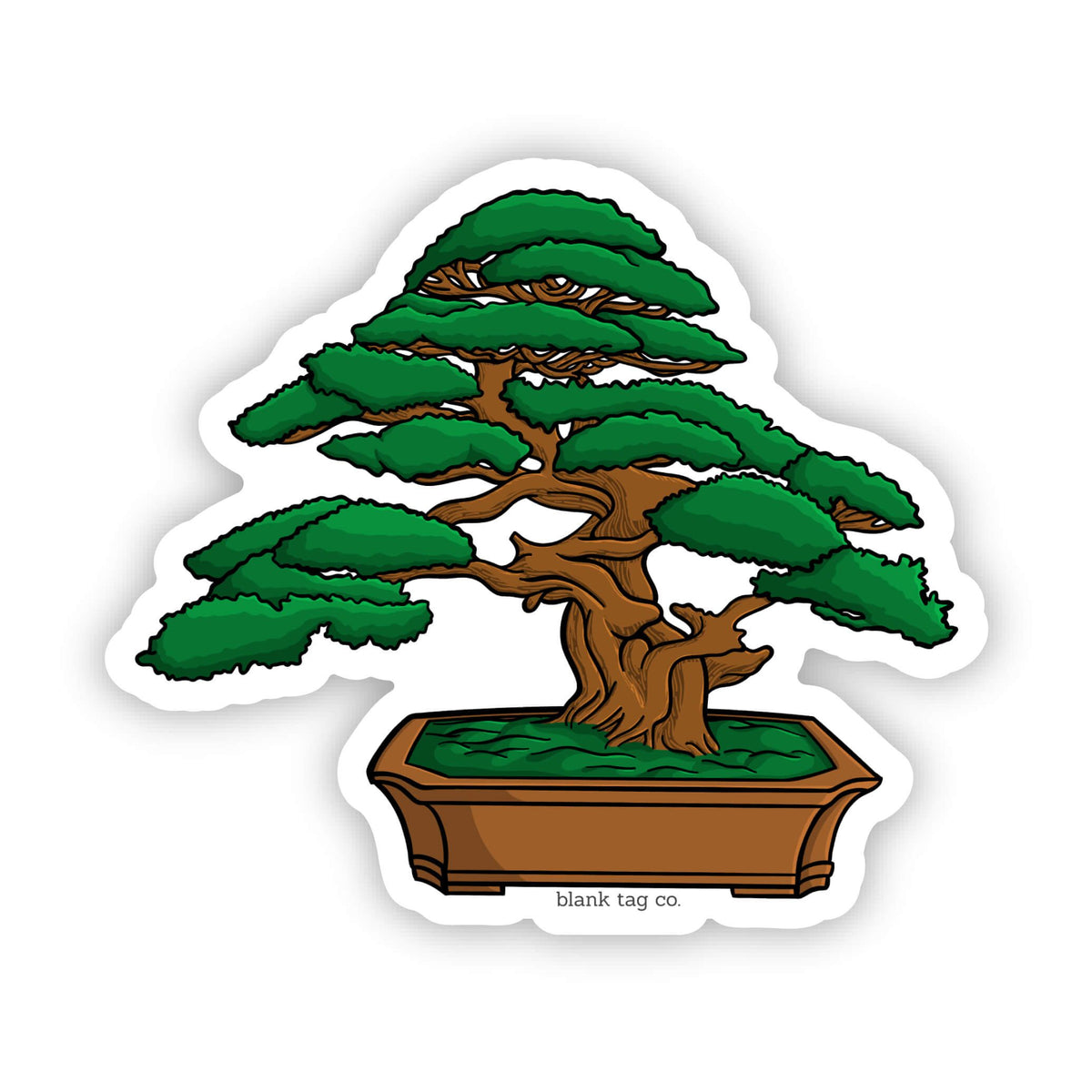 Blank Tag Co. Waterproof Sticker - Bonsai Tree