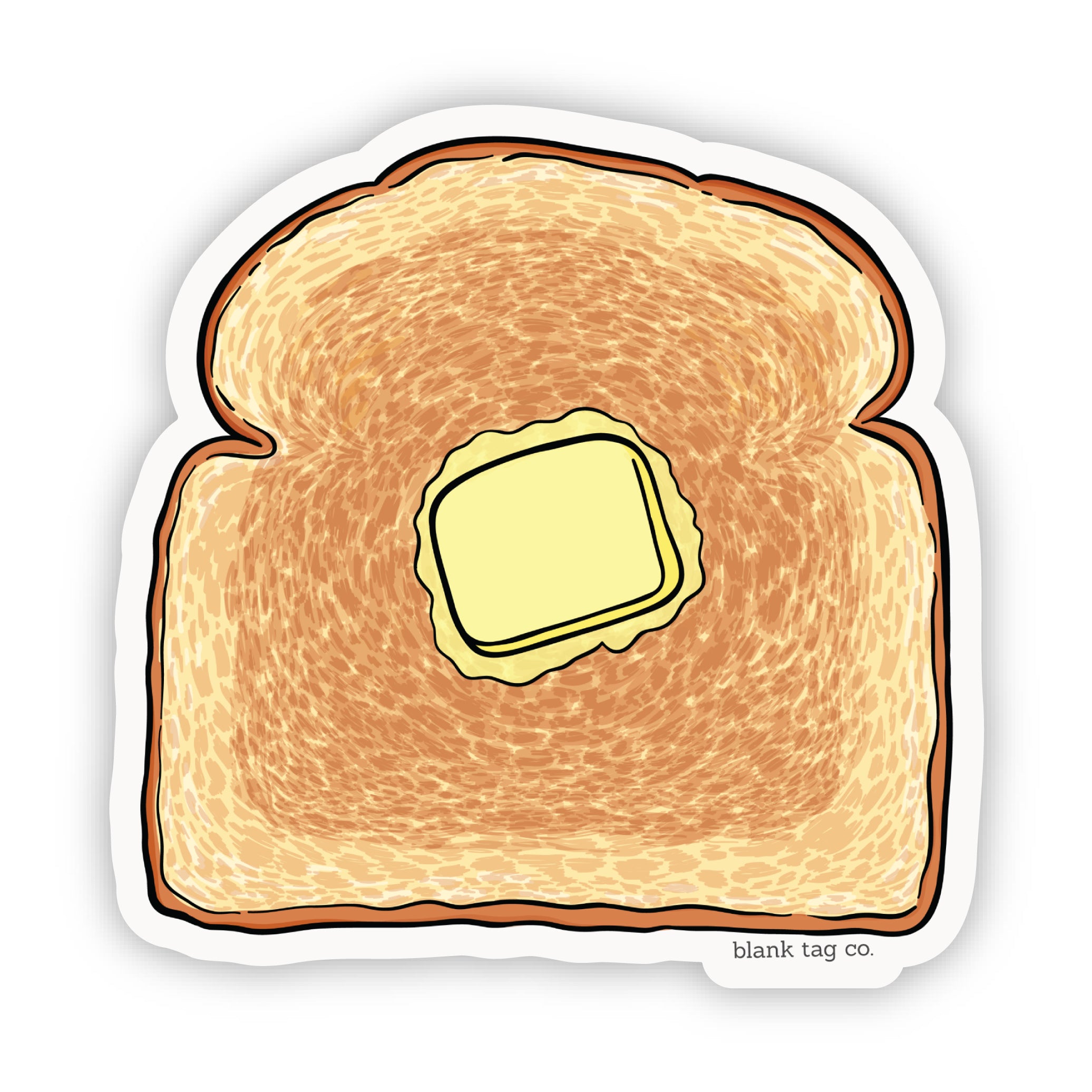 The Buttered Toast Sticker