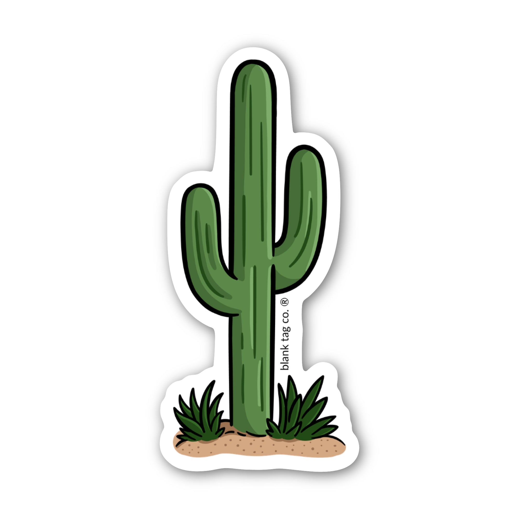 Blank Tag Co.® Waterproof Sticker - Cactus
