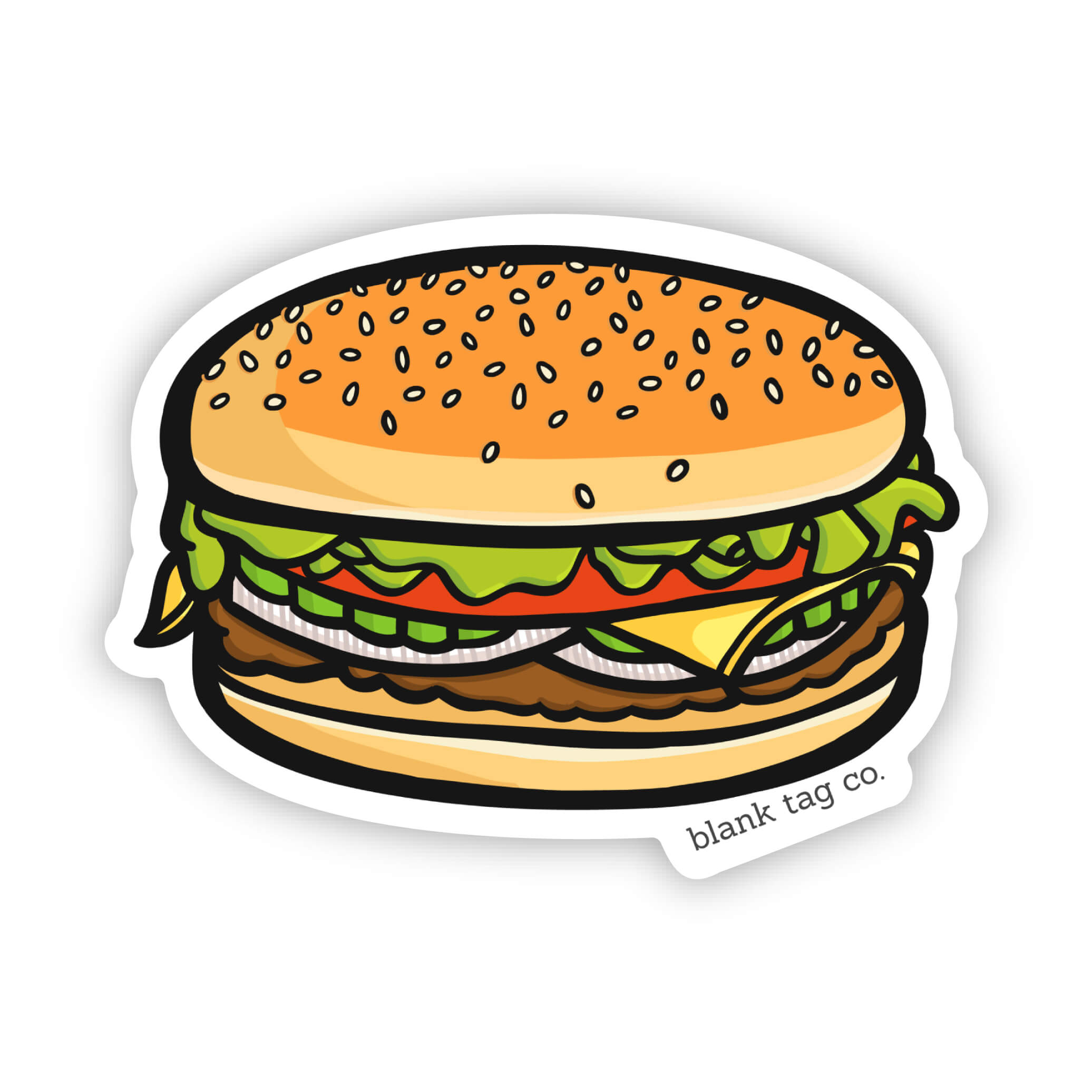 The Cheeseburger Sticker