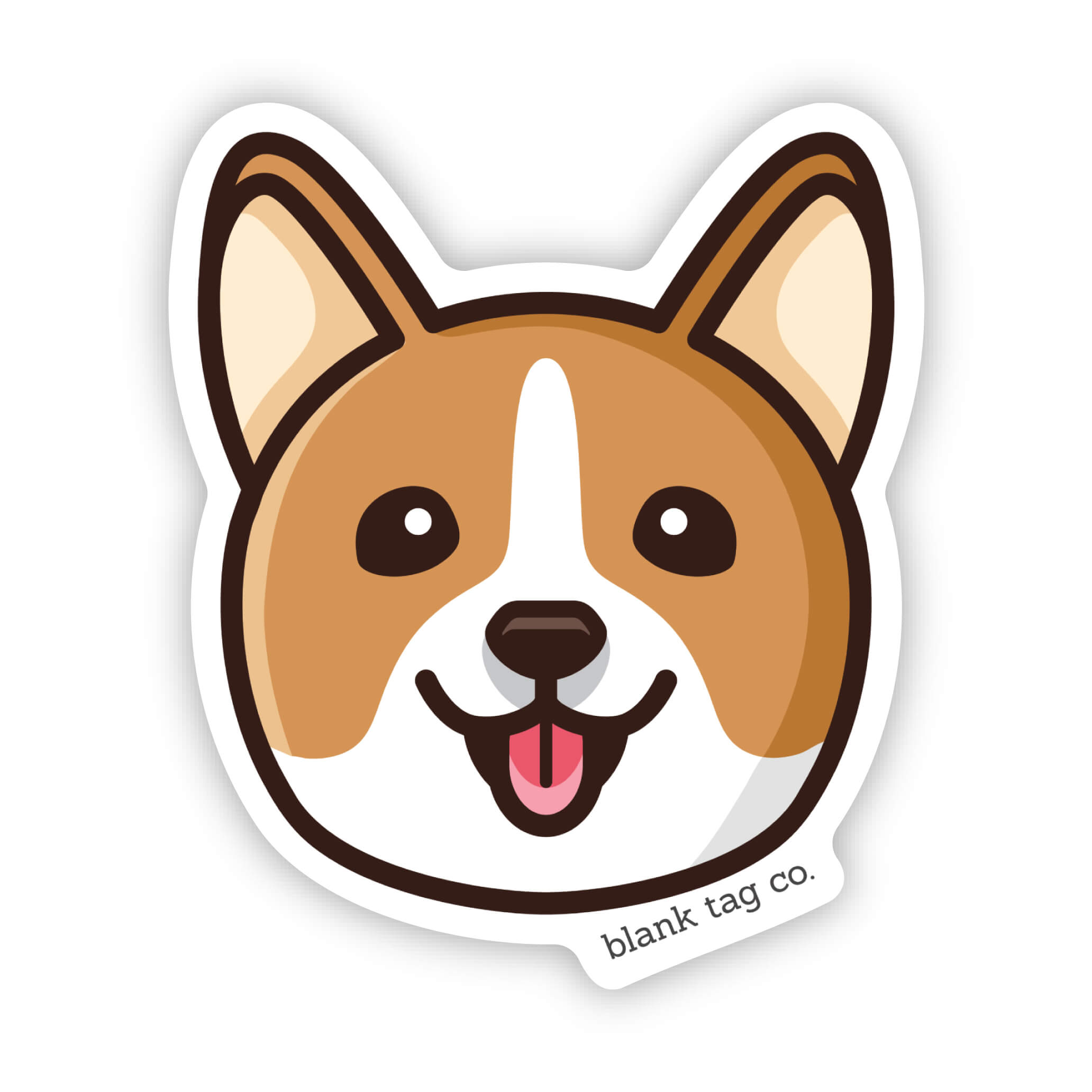 The Corgi Face Sticker