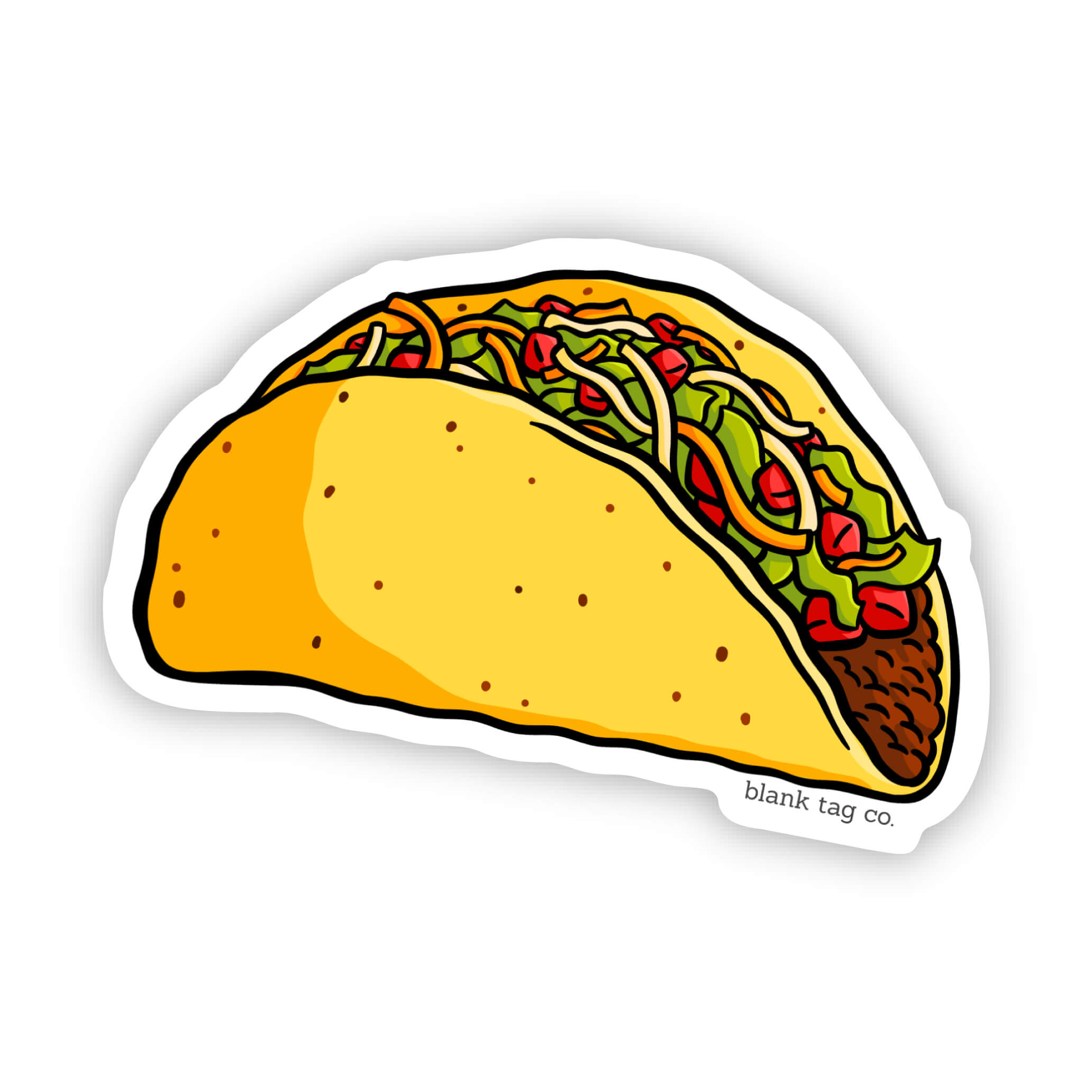 The Crunchy Taco Sticker