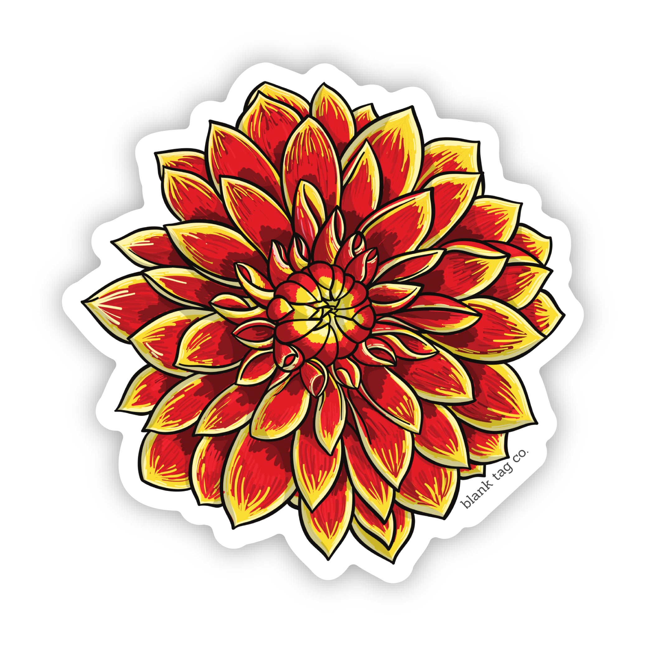 The Dahlia Sticker
