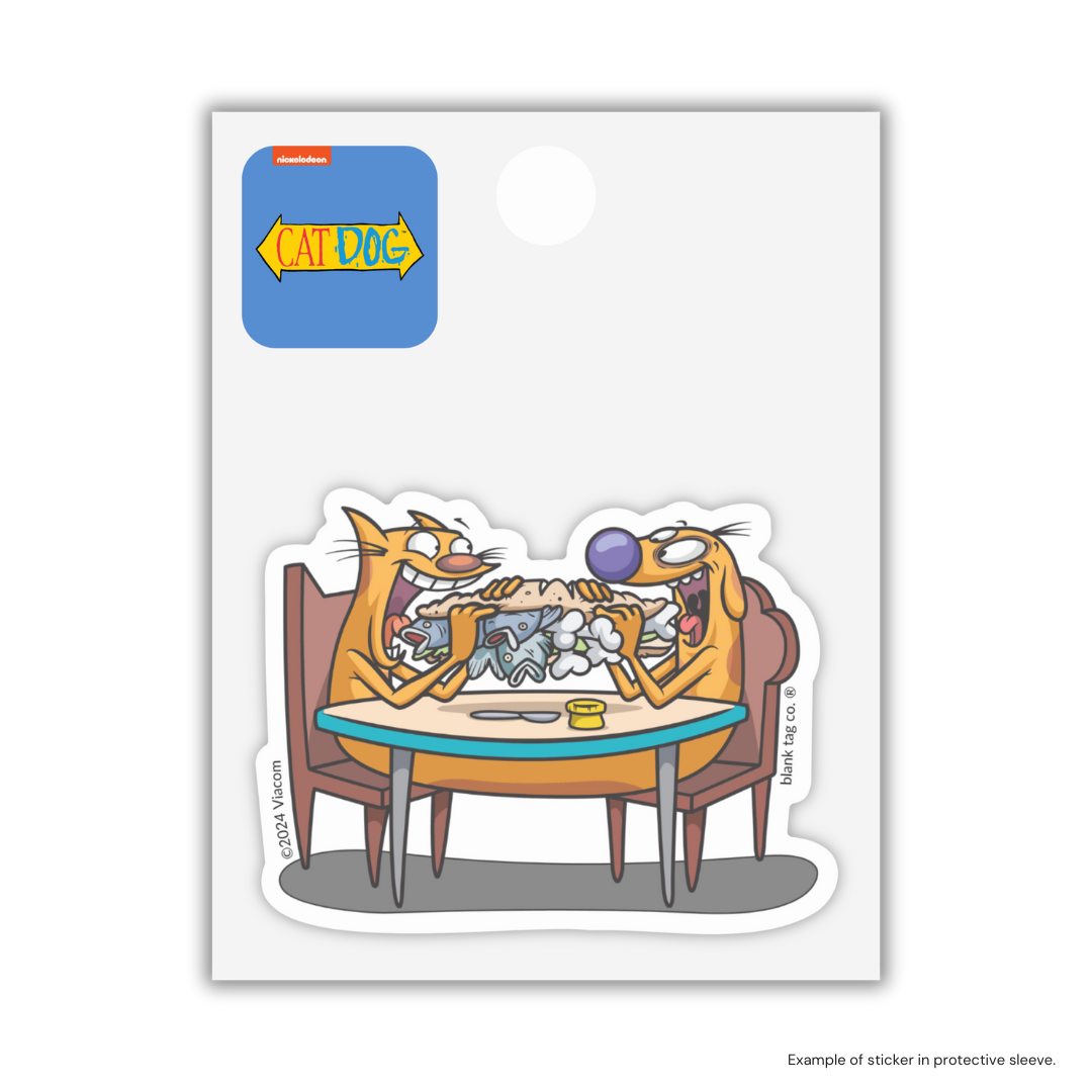 The Eating CatDog Sticker