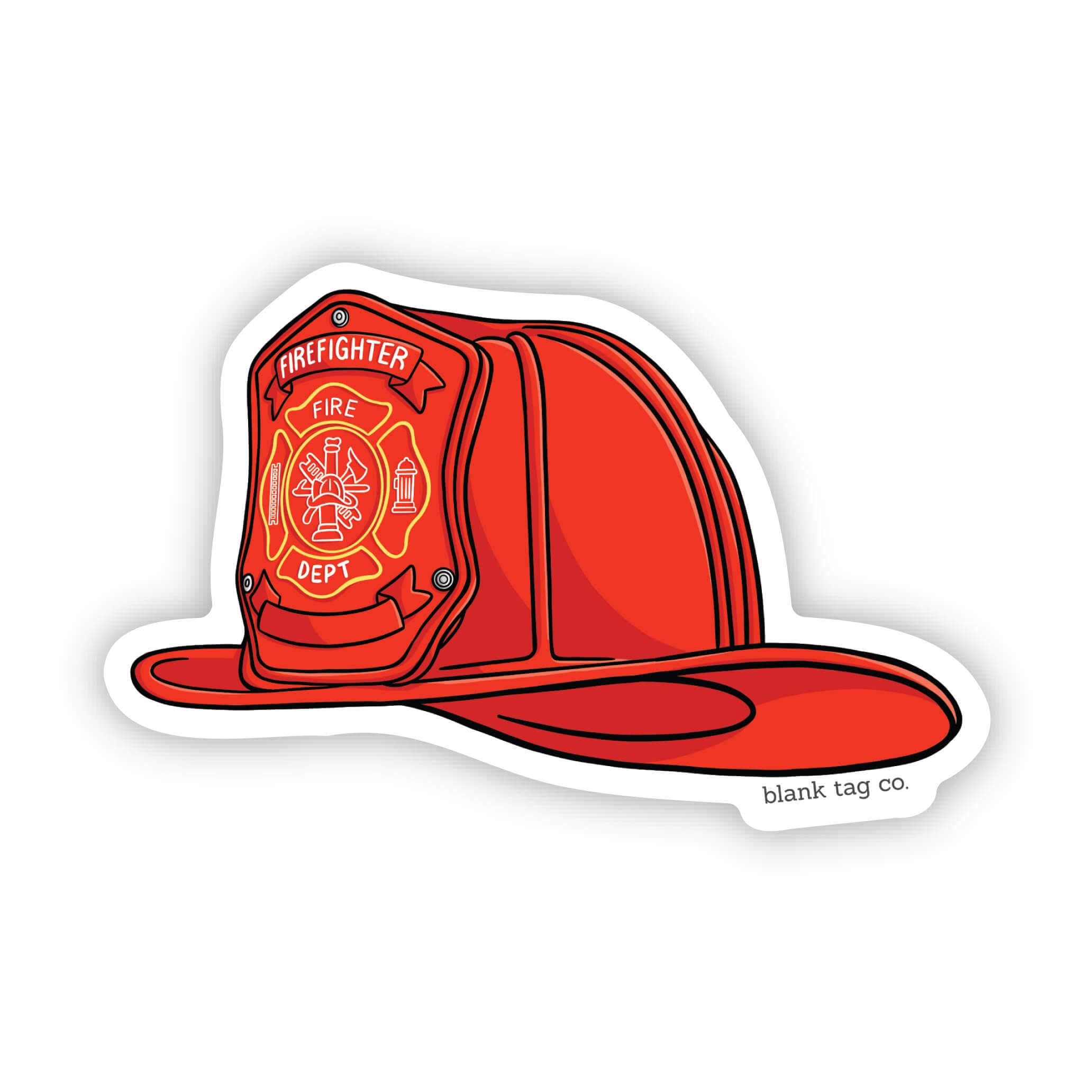 The Firefighter Helmet Sticker