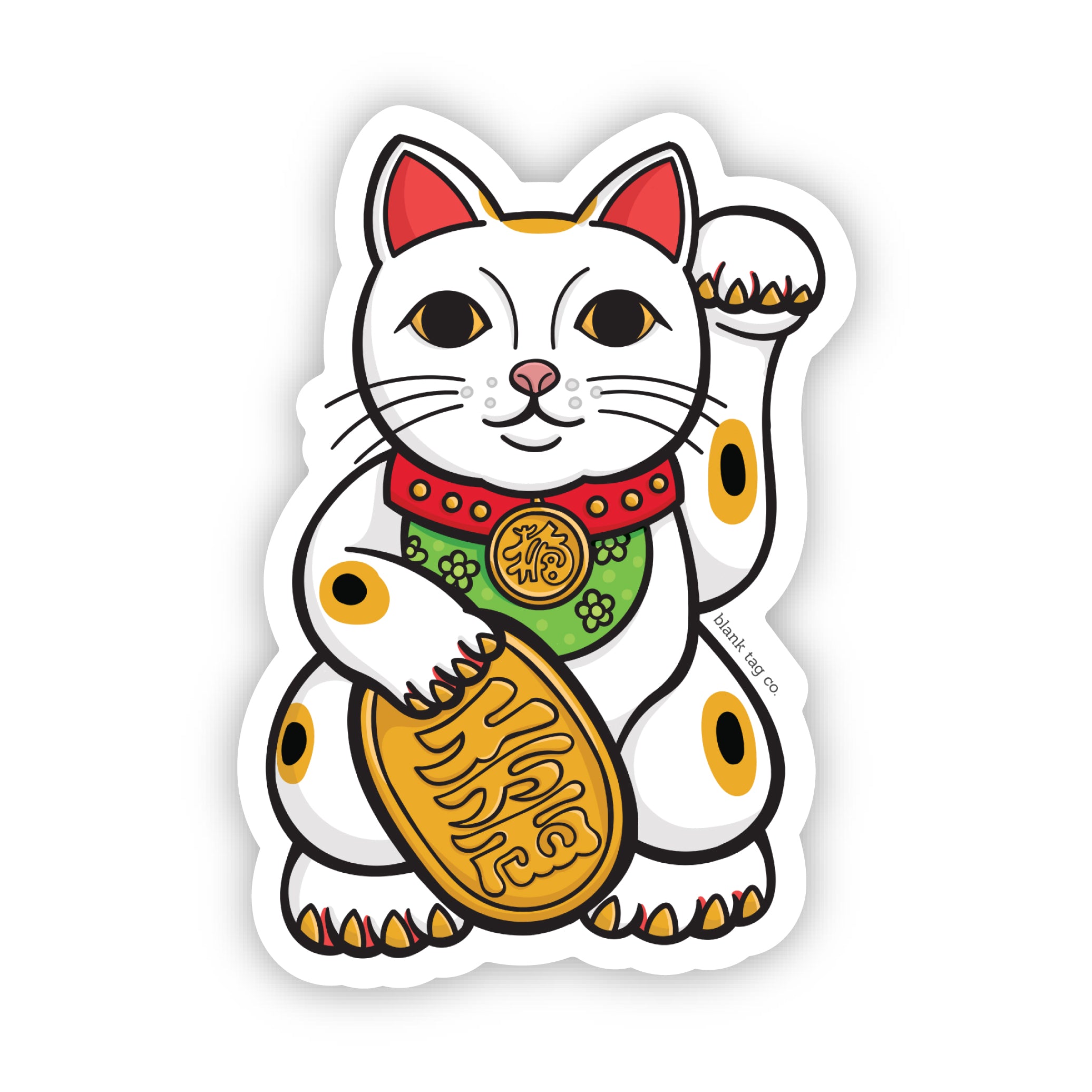 The Fortune Cat (Maneki Neko) Sticker