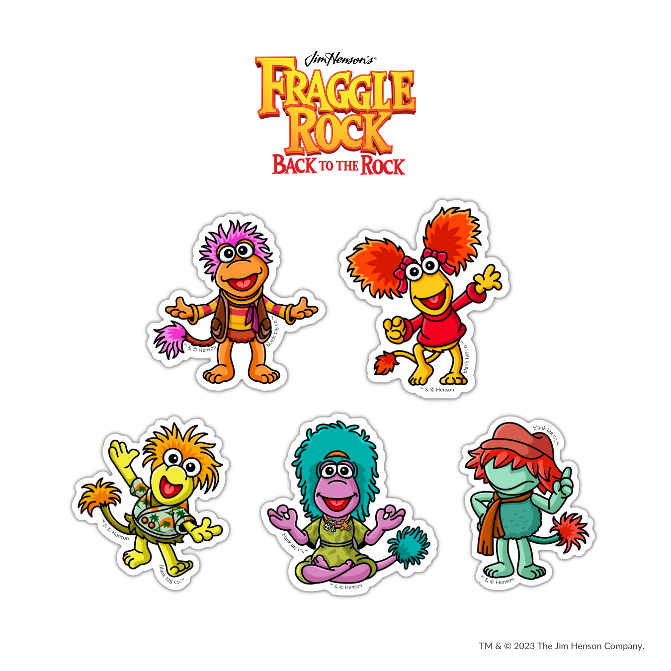 Collectible Fraggle Rock Stickers | The cutest stickers ever.