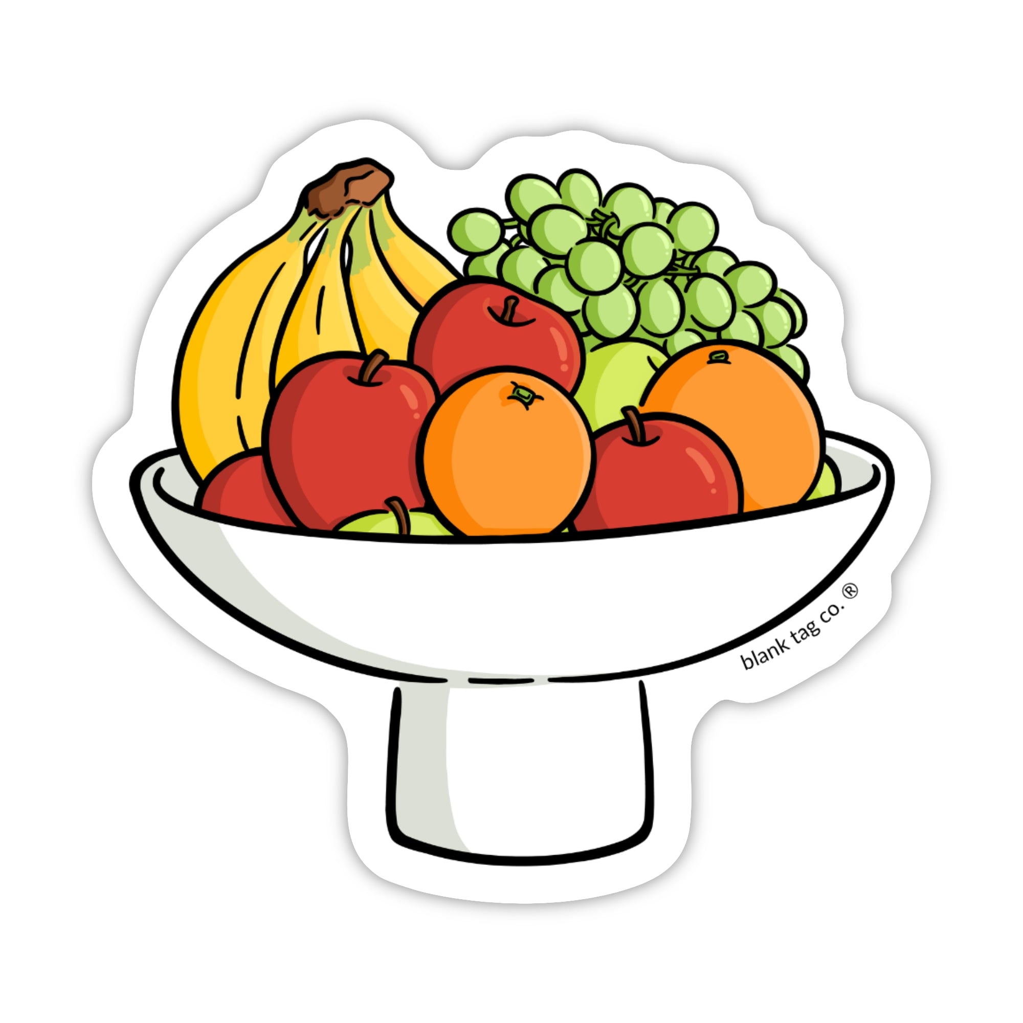 Blank Tag Co.® Waterproof Sticker - Fruit Bowl