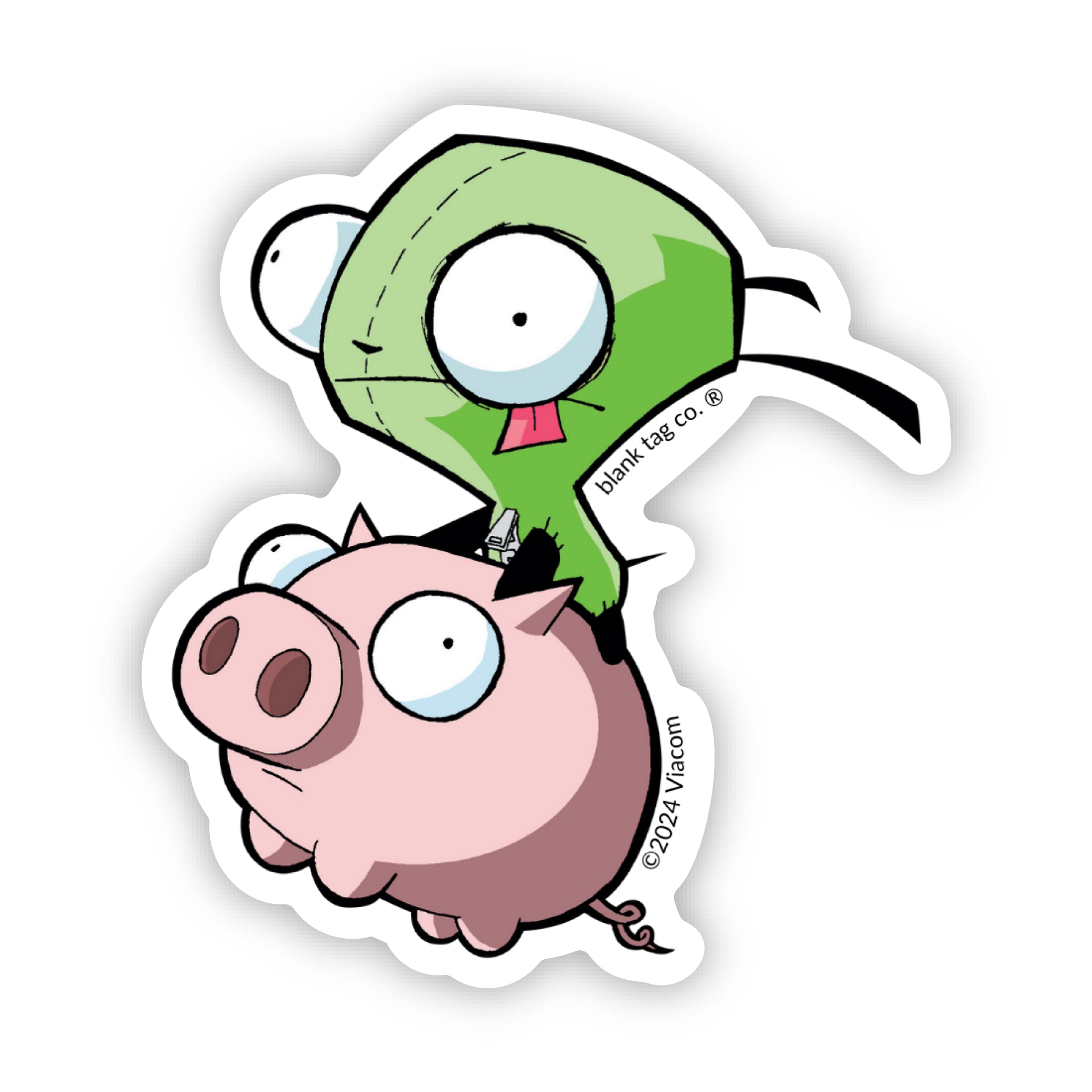 The Gir Riding A Shadowhog Sticker