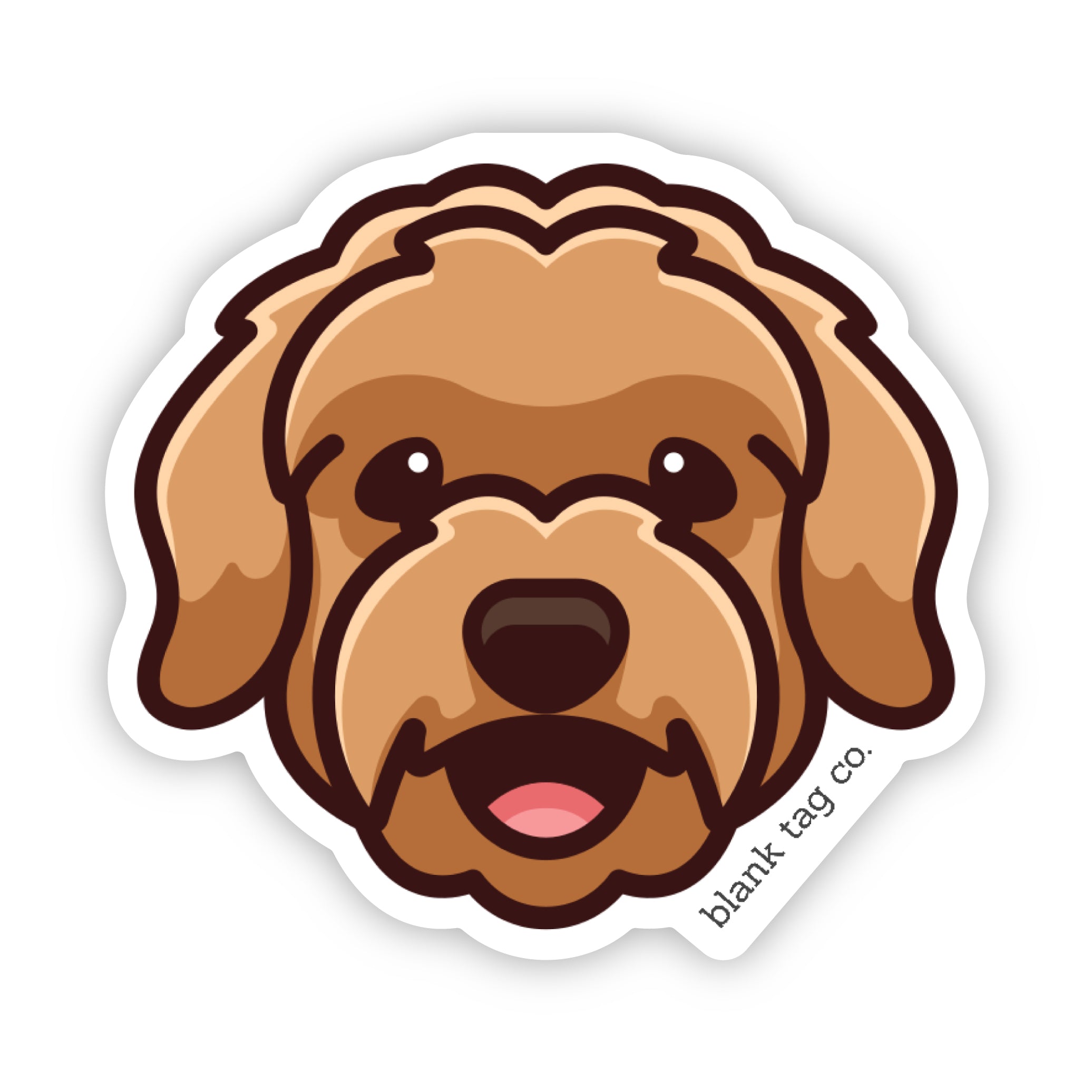 The Goldendoodle Face Sticker