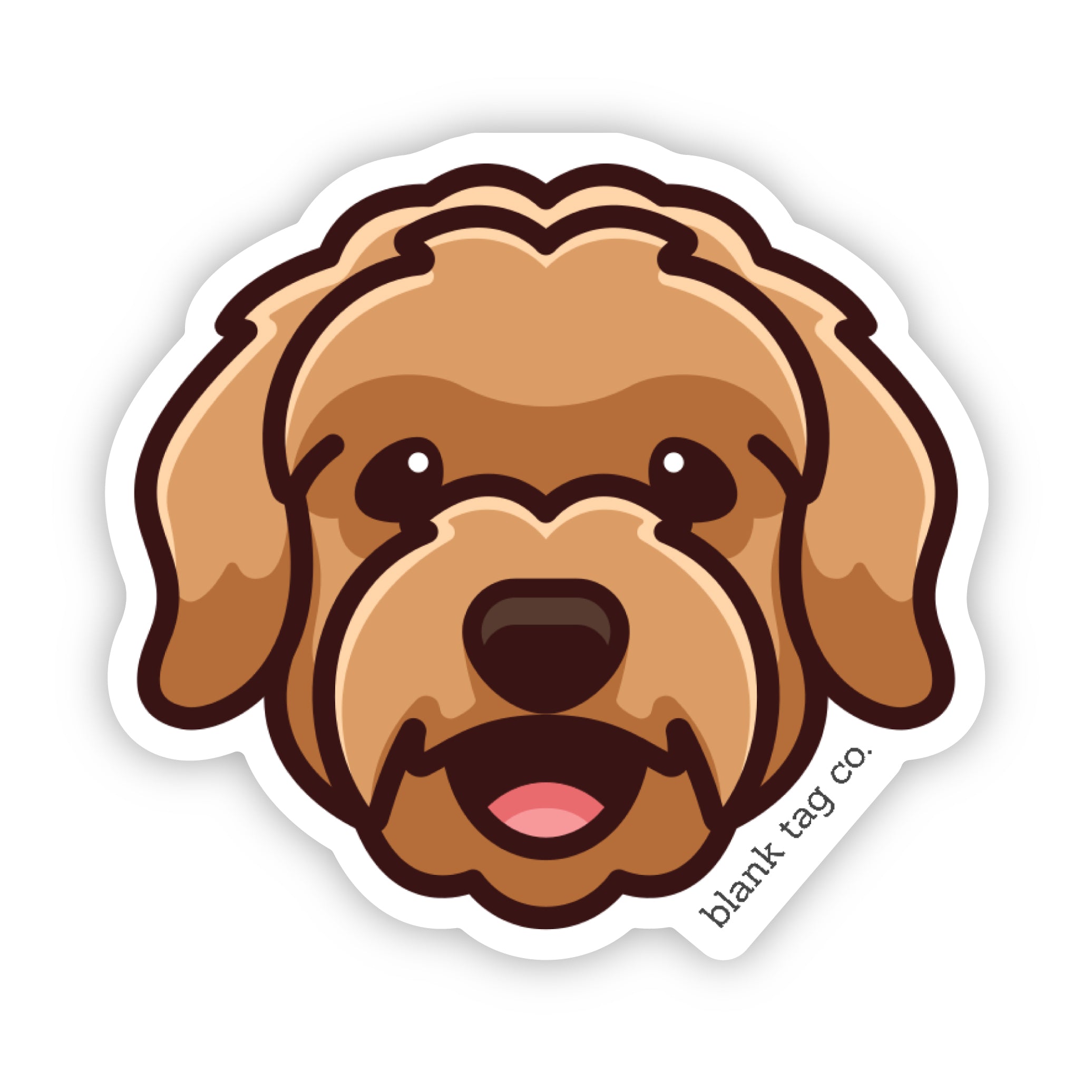 The Goldendoodle Face Sticker