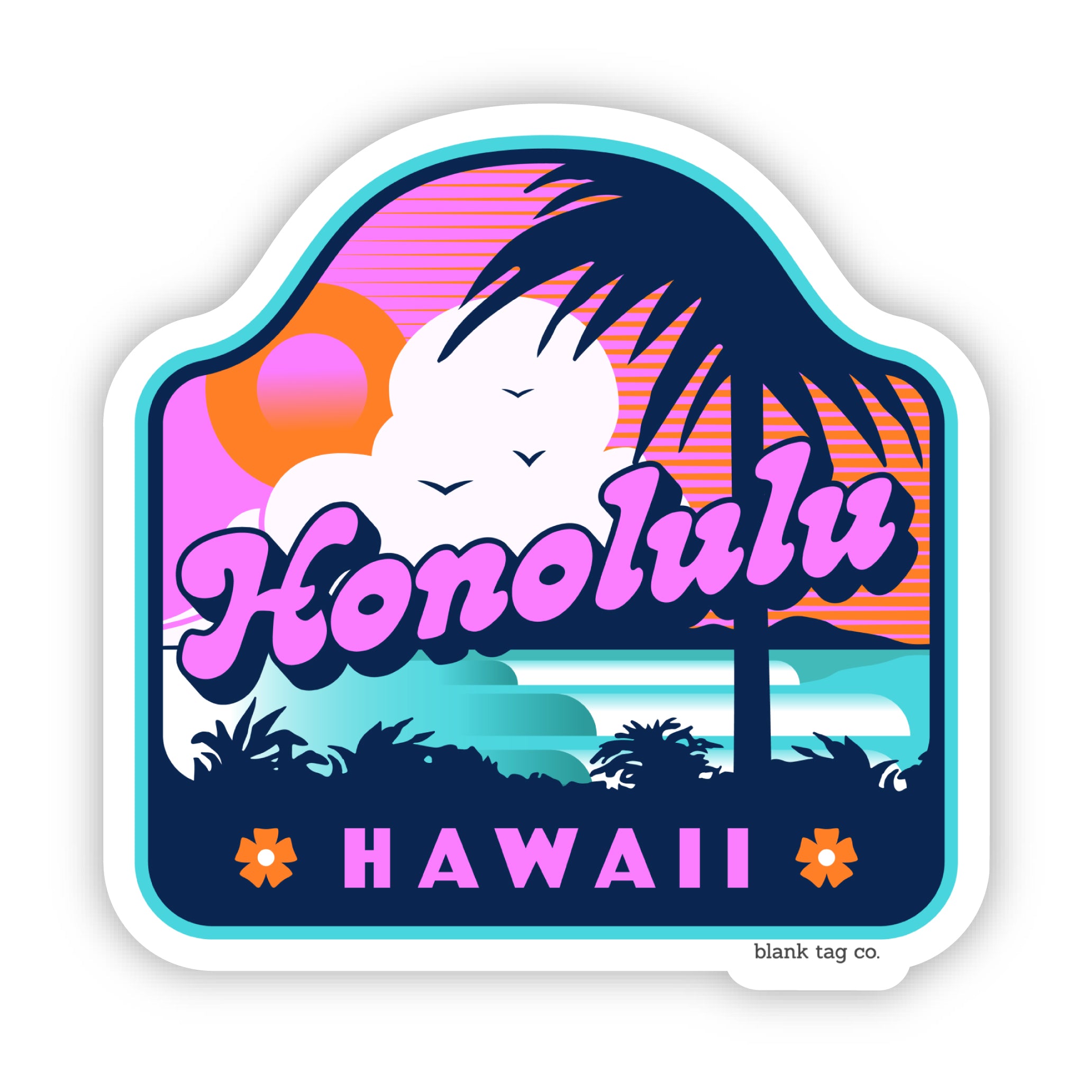 The Honolulu City Badge Sticker