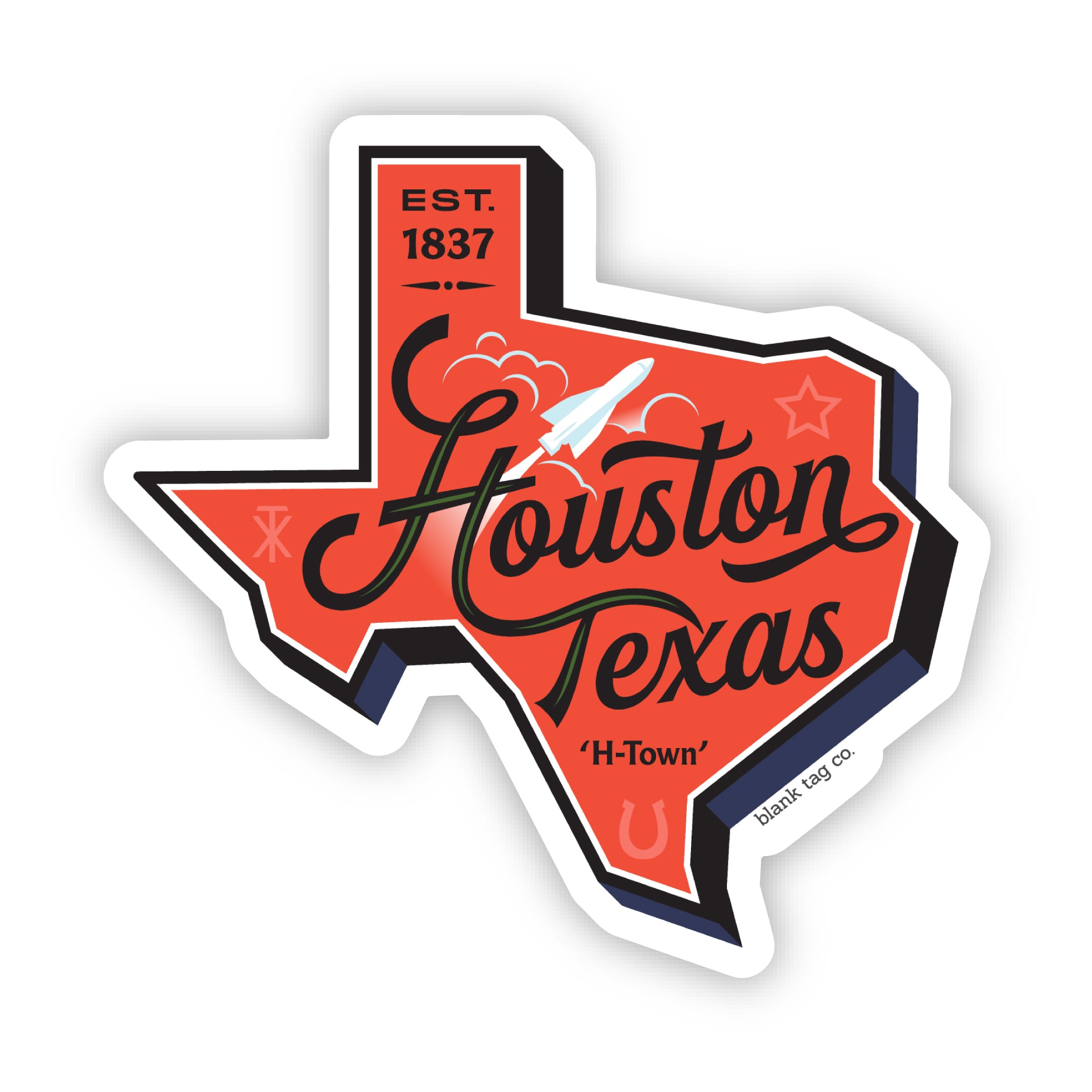 The Houston City Badge Sticker